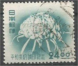 JAPAN, 1951 used 24y, Chrysanthemum Scott 548
