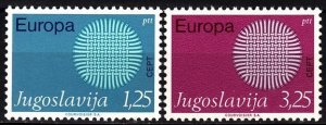 YUGOSLAVIA 1970 EUROPA. Complete set, MNH