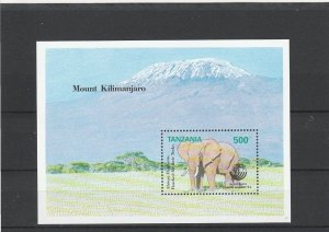 Tanzania  Scott#  1003  MNH Souvenir Sheet  (1993 Elephants)