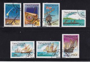 Tanzania stamps #986 - 992, used, complete set