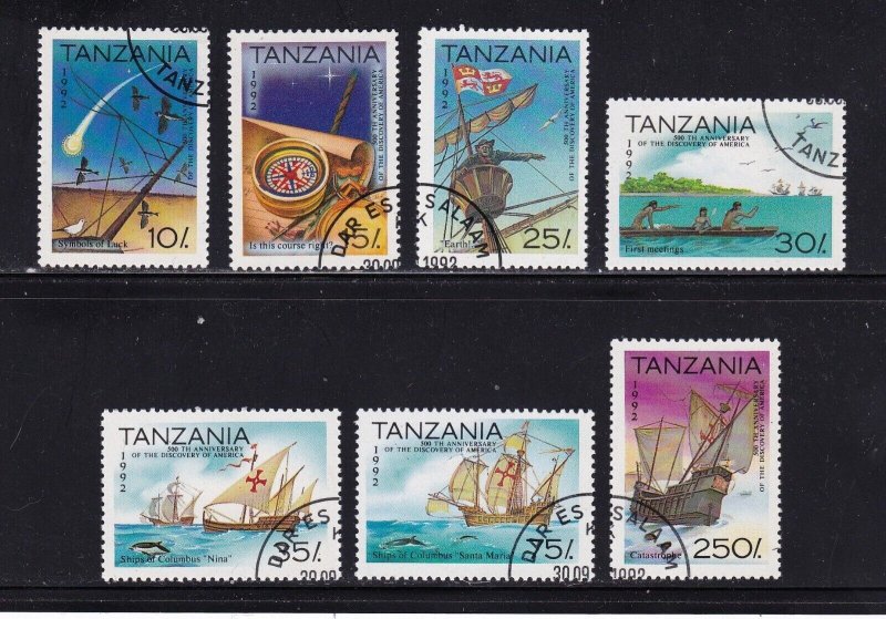 Tanzania stamps #986 - 992, used, complete set