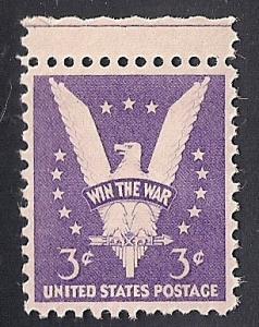 905 3 cent The War Eagle Stamp mint OG LH EGRADED SUPERB 99 XXF