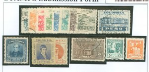 Colombia #C134-C138/C140-C143/ Used Single (Complete Set)