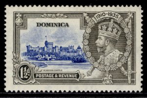 DOMINICA GV SG93, 1½d ultramarine & grey, M MINT.