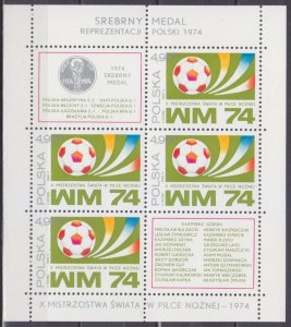 1974 Poland 2315-2316/B59 1974 FIFA World Cup in Munich 15,00 €