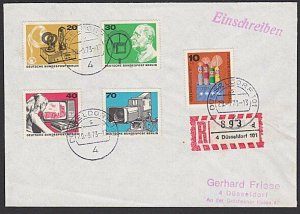 GERMANY Berlin : 1973 registered cover - nice franking......................K326