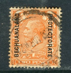 BECHUANALAND; 1920s early GV Optd. issue fine used Shade of 2d. value