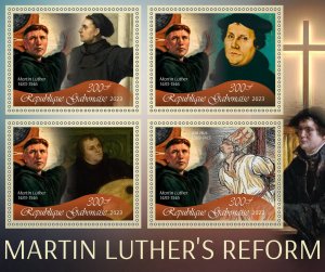 Stamps. Martin Luther Reforma 2023 year 1+1 sheets perforated  NEW