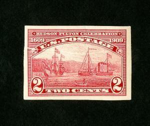 US Stamps # 373 XF Large Pre-Print Crease Error OG NH