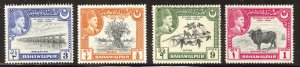 Bahawalpur Scott 22-25 Unused HOG - 1949 Amir Khan V Ruling Powers - SCV $1.00