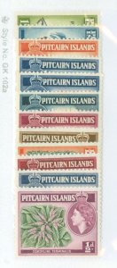 Pitcairn Islands #21-31/38