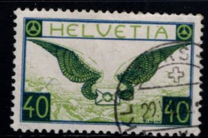 Switzerland Scott C14 Used airmail stamp  CV$82