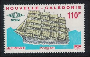 New Caledonia Reconstruction of 'France II' Ship 2001 MNH SG#1228