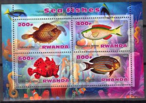 Rwanda 2013 Marine Life Fishes I MNH** Cinderella !