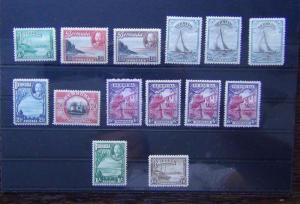 Bermuda 1936 - 47 set complete to 1/6 SG98 - 106 MM + extra values 