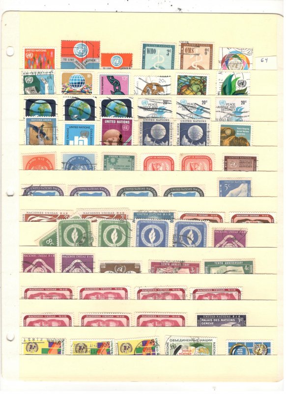 UNITED NATIONS COLLECTION ONSTOCK SHEET