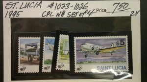 St. Lucia 1995 Scott# 1023-1026 complete MH XF set of 4