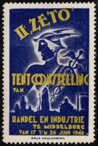 1948 Netherlands Poster Stamp 2nd Zeto Trade & Industry Exhibition