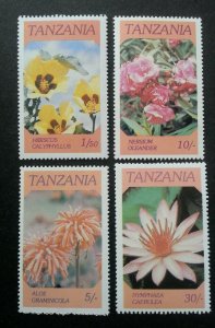 Tanzania Flowers 1986 Flora Plants (stamp) MNH