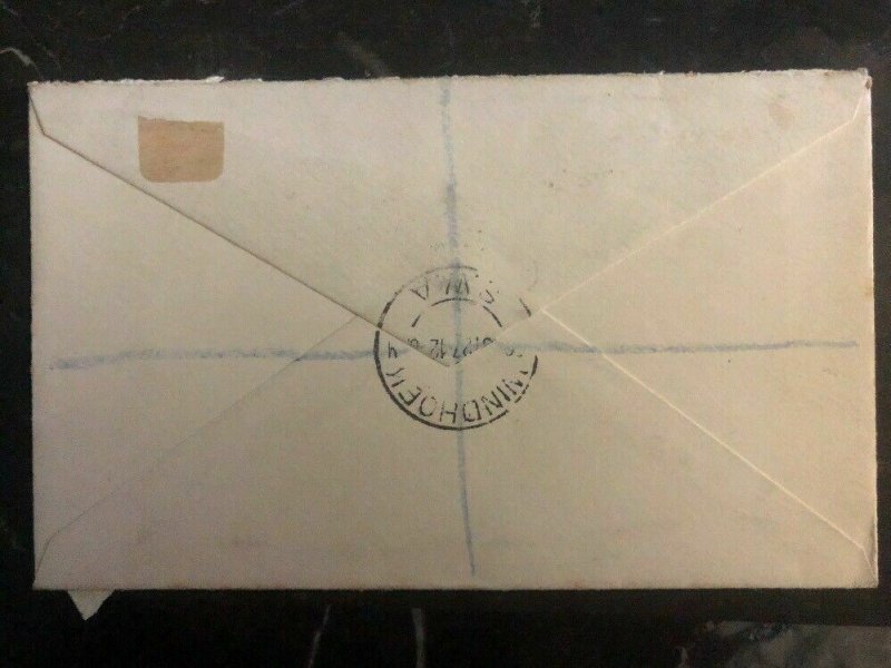 1927 Windhoek South West Africa Airmail Cover to Surrey England