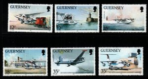 GUERNSEY SG456/61 1989 50TH ANNIV OF GUERNSEY AIRPORT MNH