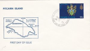 Pitcairn Islands # 129, Pitcairn's Coat of Arms, First Day Cover