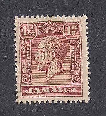 JAMAICA SC# 104   FVF/MOG  1929