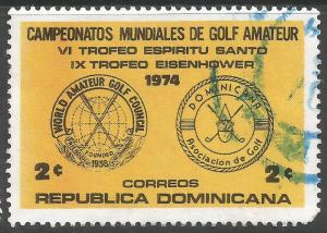 DOMINICAN REPUBLIC 729 VFU GOLF Z3726-6