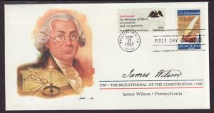 US 2360 Constitution Combo 1987 Fleetwood U/A FDC