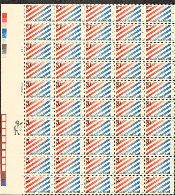 US #2003 Mint Sheet US Netherlands 