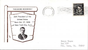 1967 26th US President Theodore Roosevelt - Hartford, Mi - J3492