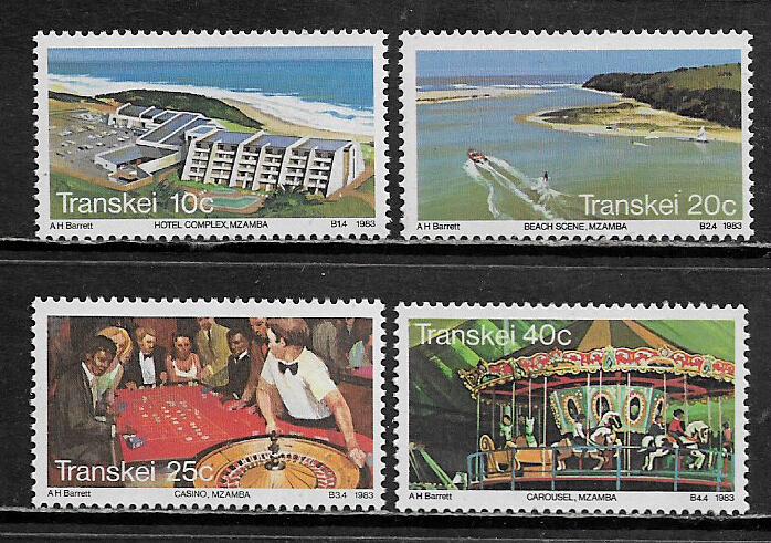 South Africa, Transkei #117-20 MNH Set - Wildcoast Holiday Resort