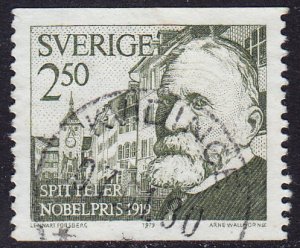 Sweden - 1979 - Scott #1312 - used - Nobel Prize Spitteler