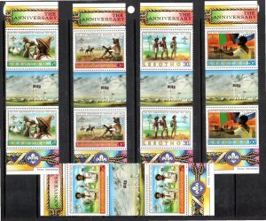 Lesotho 1982 MNH Sc 357-61 Gutter Pairs