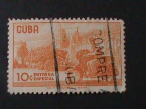 ​CUBA-1899-SC#E2 SPECIAL DELIVERY-USED-VERY FINE-125 YEARS OLD STAMP  RARE