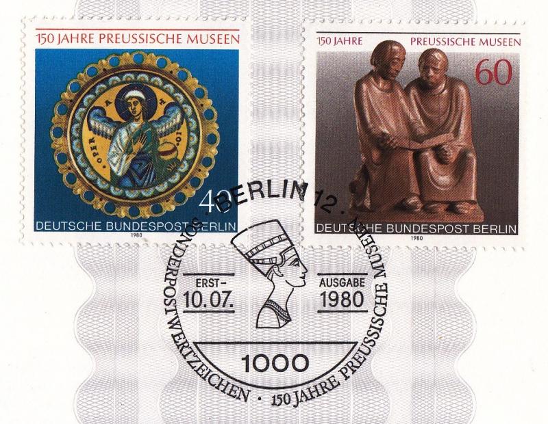 Germany Berlin ETB 6 / 1980 SC #9N453, 9N454 Prussian Museum 150 anniv. Berlin.