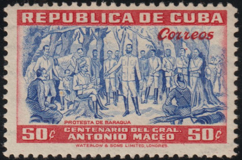 1948 Cuba Stamps Sc 429 Maceo Declaration of Baragua  MNH