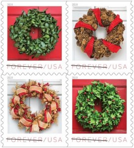 5424-27 (5427a) Holiday Wreaths Block Of 4 M/nh FREE SHIPPING