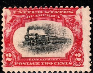 #295 US 2 CENT CARMINE & BLACK-PAN-AM EXPO ISSUE-MINT-N/H-FINE-VF