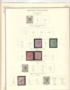 British Honduras Queen Victoria Collection 22 Used / Unused 19th Century  Stamps