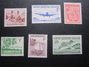 Cocos Island 1963 Sc 1-6 set MNH