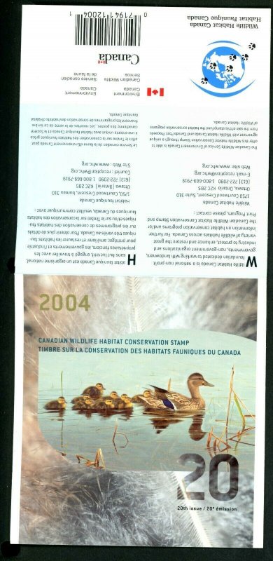 CANADA 2004 DUCK STAMP ARTIST SIGNED IN FOLDER AS ISSUED MALLARDS by CLARKSON