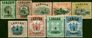 Labuan 1904 Set of 9 SG129-137 Good to Fine MM