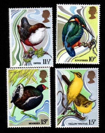 Great Britain # 884-887 Mint NH Birds!