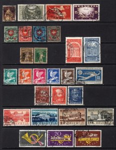 Switzerland 1915-1949 Selection of Better Used Sets CV$185