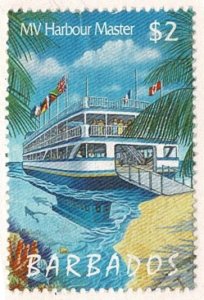 Barbados #961 used $2 Harbour Master