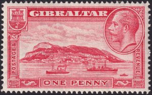 Gibraltar 1931-33 #96-99 vf mh ' George V & Rock of Gibraltar ' Set...