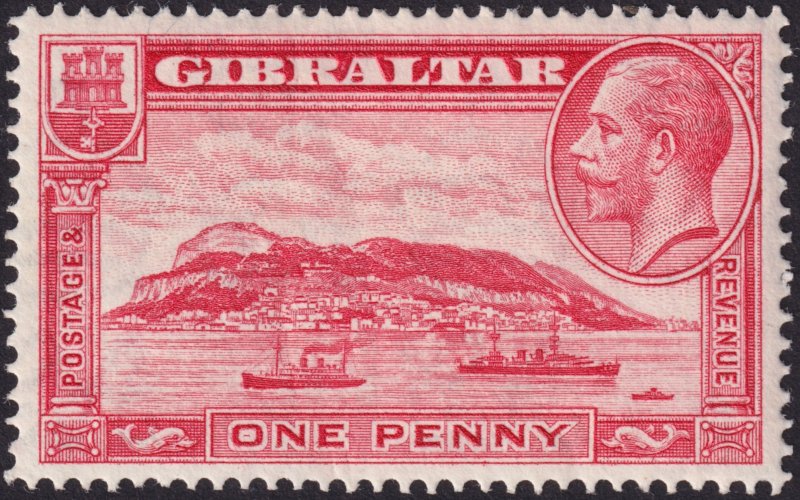 Gibraltar 1931-33 #96-99 vf mh ' George V & Rock of Gibraltar ' Set...