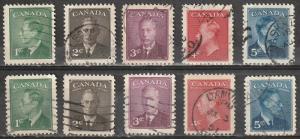 #284-88,289-93 Canada Used with and without POSTES