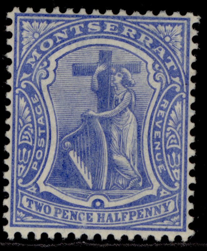 MONTSERRAT EDVII SG39, 2½d blue, M MINT.